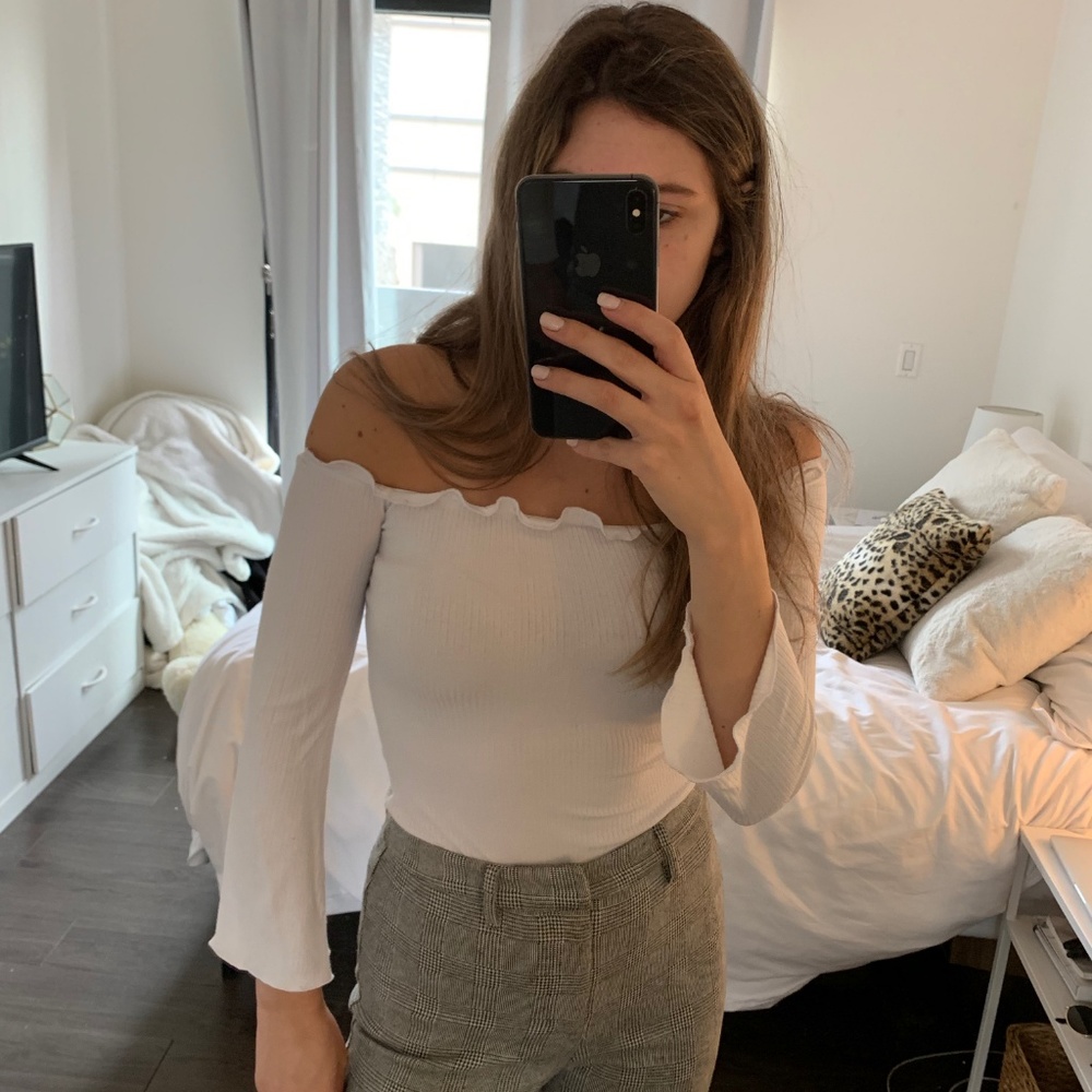 Emma & Sam off the shoulder body suit